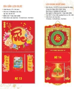 Lịch Bloc Đại Đặc Biệt 2027 AC Mẫu AC13 (37 x 34 cm) Bộ Quà Tặng Doanh Nghiệp Thủy Tinh & Lịch in logo doanh nghiệp quà tặng Tết tại Quà Tặng Thủy Tinh VN