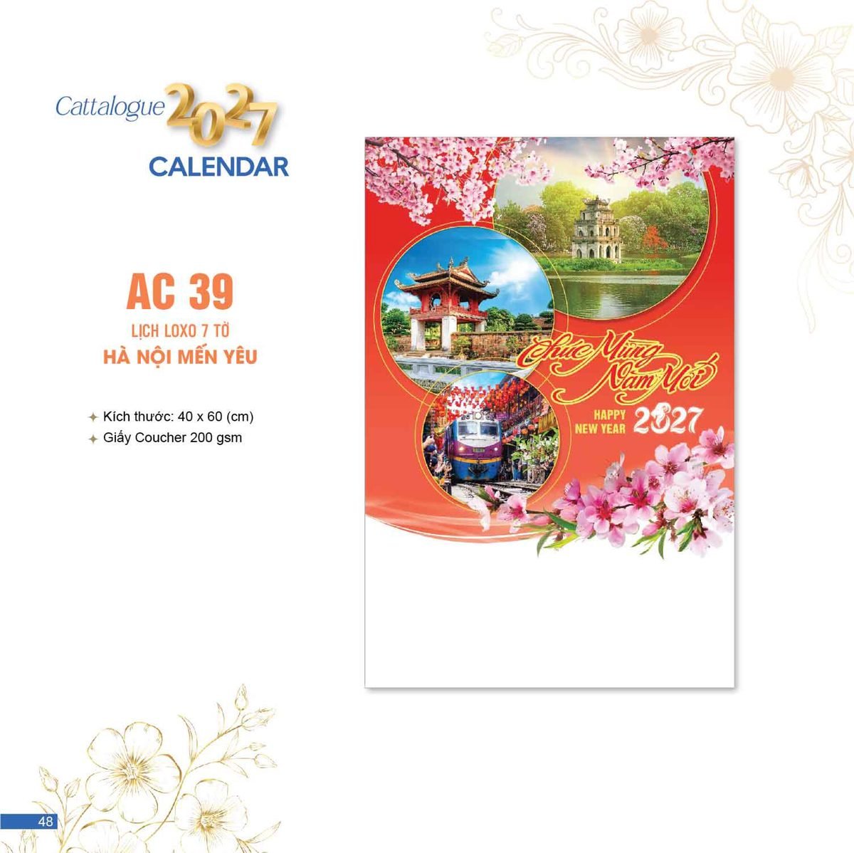 Lịch Bloc 2027 AC Mẫu AC39 (40 x 60 cm) Bộ Quà Tặng Doanh Nghiệp Thủy Tinh & Lịch Lịch Bloc 2027 AC Mẫu AC39 (40 x 60 cm) Bộ Quà Tặng Doanh Nghiệp Thủy Tinh & Lịch in logo doanh nghiệp quà tặng Tết tại Quà Tặng Thủy Tinh VN
