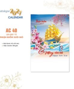 Lịch Bloc 2027 AC Mẫu AC40 - Thuận Buồm Xuôi Gió (40 x 60 cm) Bộ Quà Tặng Doanh Nghiệp Thủy Tinh & Lịch in logo doanh nghiệp quà tặng Tết tại Quà Tặng Thủy Tinh VN