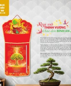 Lịch Bloc Siêu Đại 2027 AH Mẫu AH08 (20 x 30cm) Bộ Quà Tặng Doanh Nghiệp Thủy Tinh & Lịch in logo doanh nghiệp quà tặng Tết tại Quà Tặng Thủy Tinh VN