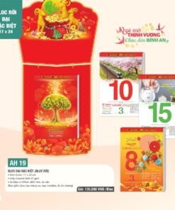Lịch Bloc Đại Đặc Biệt 2027 AH Mẫu AH19 (17 x 24cm) Bộ Quà Tặng Doanh Nghiệp Thủy Tinh & Lịch in logo doanh nghiệp quà tặng Tết tại Quà Tặng Thủy Tinh VN