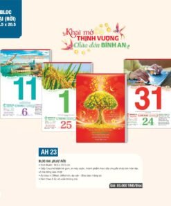 Lịch Bìa Treo 2027 AH Mẫu AH23 (13 x 19 cm) Bộ Quà Tặng Doanh Nghiệp Thủy Tinh & Lịch in logo doanh nghiệp quà tặng Tết tại Quà Tặng Thủy Tinh VN