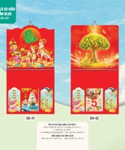 Lịch Treo Tường Lò Xo 2027 AH Mẫu AH41 (35 x 37 cm) Bộ Quà Tặng Doanh Nghiệp Thủy Tinh & Lịch in logo doanh nghiệp quà tặng Tết tại Quà Tặng Thủy Tinh VN