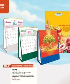 Lịch Để Bàn 2027 AH Mẫu AH48 (11  x  18 cm) Bộ Quà Tặng Doanh Nghiệp Thủy Tinh & Lịch in logo doanh nghiệp quà tặng Tết tại Quà Tặng Thủy Tinh VN