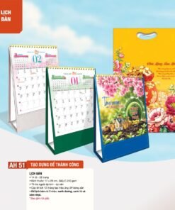 Lịch Để Bàn 2027 AH Mẫu AH51 (12  x  18 cm) Bộ Quà Tặng Doanh Nghiệp Thủy Tinh & Lịch in logo doanh nghiệp quà tặng Tết tại Quà Tặng Thủy Tinh VN