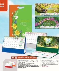 Lịch Bàn Chữ M (Có Note 52 Tuần) 2027 AH Mẫu AH58 (24 x 16cm) Bộ Quà Tặng Doanh Nghiệp Thủy Tinh & Lịch in logo doanh nghiệp quà tặng Tết tại Quà Tặng Thủy Tinh VN