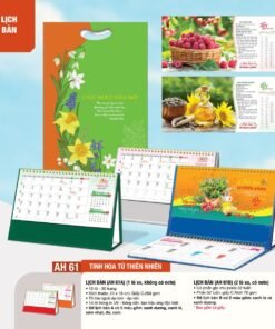 Lịch Bàn Chữ M (Có Note 52 Tuần) 2027 AH Mẫu AH61 (24 x 16cm) Bộ Quà Tặng Doanh Nghiệp Thủy Tinh & Lịch in logo doanh nghiệp quà tặng Tết tại Quà Tặng Thủy Tinh VN