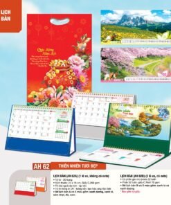 Lịch Bàn Chữ M (Có Note 52 Tuần) 2027 AH Mẫu AH62 (24 x 16cm) Bộ Quà Tặng Doanh Nghiệp Thủy Tinh & Lịch in logo doanh nghiệp quà tặng Tết tại Quà Tặng Thủy Tinh VN