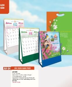 Lịch Để Bàn 2027 AH Mẫu AH64 (12  x  18 cm) Bộ Quà Tặng Doanh Nghiệp Thủy Tinh & Lịch in logo doanh nghiệp quà tặng Tết tại Quà Tặng Thủy Tinh VN