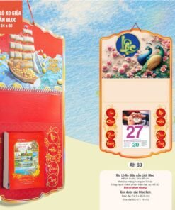 Lịch Treo Tường Lò Xo 2027 AH Mẫu AH69 (34 x 60 cm) Bộ Quà Tặng Doanh Nghiệp Thủy Tinh & Lịch in logo doanh nghiệp quà tặng Tết tại Quà Tặng Thủy Tinh VN