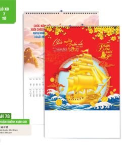 Lịch Treo Tường Lò Xo 7 Tờ 2027 AH Mẫu AH78 (40 x 60cm) Bộ Quà Tặng Doanh Nghiệp Thủy Tinh & Lịch in logo doanh nghiệp quà tặng Tết tại Quà Tặng Thủy Tinh VN