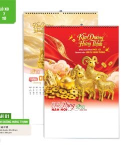 Lịch Treo Tường Lò Xo 7 Tờ 2027 AH Mẫu AH81 (40 x 60cm) Bộ Quà Tặng Doanh Nghiệp Thủy Tinh & Lịch in logo doanh nghiệp quà tặng Tết tại Quà Tặng Thủy Tinh VN