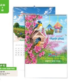 Lịch Treo Tường Lò Xo 7 Tờ 2027 AH Mẫu AH82 (40 x 60cm) Bộ Quà Tặng Doanh Nghiệp Thủy Tinh & Lịch in logo doanh nghiệp quà tặng Tết tại Quà Tặng Thủy Tinh VN