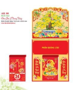 Lịch Bloc 2027 AK Mẫu AK08 (29 x 41 cm) Bộ Quà Tặng Doanh Nghiệp Thủy Tinh & Lịch in logo doanh nghiệp quà tặng Tết tại Quà Tặng Thủy Tinh VN