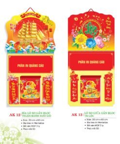 Lịch Treo Tường Lò Xo 2027 AK Mẫu AK15 (40 x 60 cm) Bộ Quà Tặng Doanh Nghiệp Thủy Tinh & Lịch in logo doanh nghiệp quà tặng Tết tại Quà Tặng Thủy Tinh VN