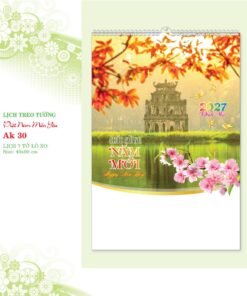 Lịch Treo Tường Lò Xo 2027 AK Mẫu AK30 (40 x 60cm) Bộ Quà Tặng Doanh Nghiệp Thủy Tinh & Lịch in logo doanh nghiệp quà tặng Tết tại Quà Tặng Thủy Tinh VN