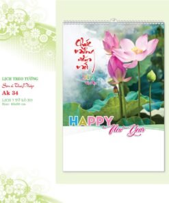 Lịch Treo Tường Lò Xo 2027 AK Mẫu AK34 (40 x 60 cm) Bộ Quà Tặng Doanh Nghiệp Thủy Tinh & Lịch in logo doanh nghiệp quà tặng Tết tại Quà Tặng Thủy Tinh VN
