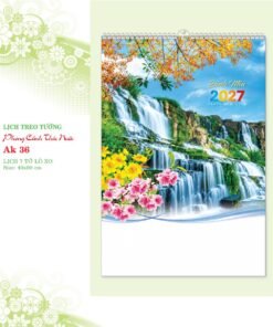 Lịch Treo Tường Lò Xo 2027 AK Mẫu AK36 (40 x 60cm) Bộ Quà Tặng Doanh Nghiệp Thủy Tinh & Lịch in logo doanh nghiệp quà tặng Tết tại Quà Tặng Thủy Tinh VN