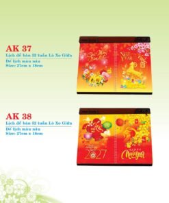 Lịch Để Bàn 2027 AK Mẫu AK38 (16 x 24 cm) Bộ Quà Tặng Doanh Nghiệp Thủy Tinh & Lịch in logo doanh nghiệp quà tặng Tết tại Quà Tặng Thủy Tinh VN