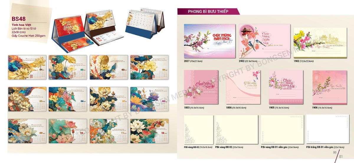 Lịch 52 Tuần BS 2027 BS41 Bộ Quà Tặng Doanh Nghiệp Thủy Tinh & Lịch