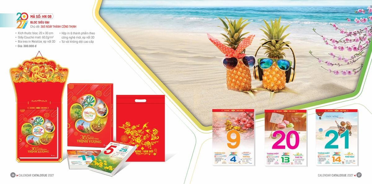 Lịch Bloc Hoa Niên 2027 Đông Phương DPHN07 Bộ Quà Tặng Doanh Nghiệp Thủy Tinh & Lịch Lịch Bloc Hoa Niên 2027 Đông Phương DPHN07 Bộ Quà Tặng Doanh Nghiệp Thủy Tinh & Lịch