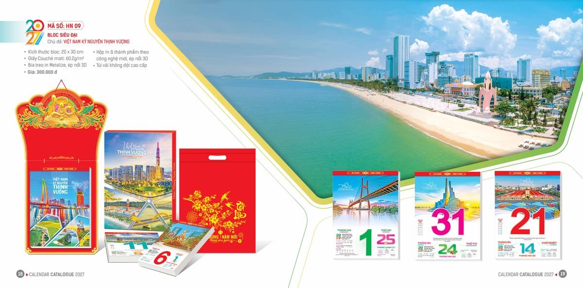 Lịch Bloc Hoa Niên 2027 Đông Phương DPHN08 Bộ Quà Tặng Doanh Nghiệp Thủy Tinh & Lịch Lịch Bloc Hoa Niên 2027 Đông Phương DPHN08 Bộ Quà Tặng Doanh Nghiệp Thủy Tinh & Lịch