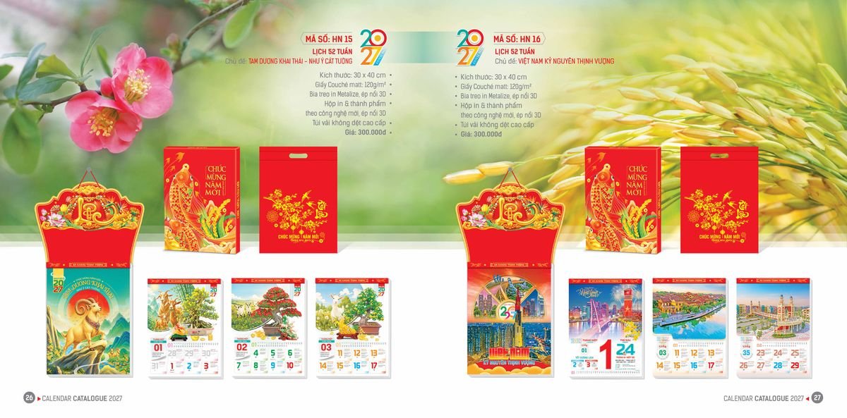 Lịch Bloc Hoa Niên 2027 ĐP DPHN12 Bộ Quà Tặng Doanh Nghiệp Thủy Tinh & Lịch Lịch Bloc Hoa Niên 2027 ĐP DPHN12 Bộ Quà Tặng Doanh Nghiệp Thủy Tinh & Lịch