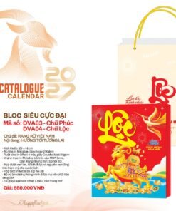 Lịch Bloc Siêu Cực Đại 2027 DVA Mẫu DVA04 (29 x 41cm) Bộ Quà Tặng Doanh Nghiệp Thủy Tinh & Lịch in logo doanh nghiệp quà tặng Tết tại Quà Tặng Thủy Tinh VN