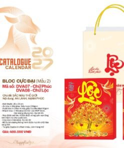 Lịch Bloc Cực Đại 2027 DVA Mẫu DVA08 (25 x 35cm) Bộ Quà Tặng Doanh Nghiệp Thủy Tinh & Lịch in logo doanh nghiệp quà tặng Tết tại Quà Tặng Thủy Tinh VN