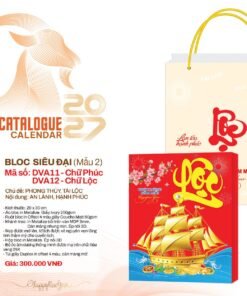 Lịch Bloc Siêu Đại 2027 DVA Mẫu DVA12 (20 x 30cm) Bộ Quà Tặng Doanh Nghiệp Thủy Tinh & Lịch in logo doanh nghiệp quà tặng Tết tại Quà Tặng Thủy Tinh VN
