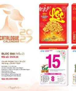 Lịch Bloc 2027 DVA Mẫu DVA16 - Thuận Buồm Xuôi Gió (29 x 41 cm) Bộ Quà Tặng Doanh Nghiệp Thủy Tinh & Lịch in logo doanh nghiệp quà tặng Tết tại Quà Tặng Thủy Tinh VN