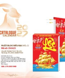 Lịch Bloc Siêu Đại 2027 DVA Mẫu DVA23 (20 x 30cm) Bộ Quà Tặng Doanh Nghiệp Thủy Tinh & Lịch in logo doanh nghiệp quà tặng Tết tại Quà Tặng Thủy Tinh VN