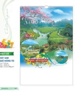 Lịch Treo Tường Lò Xo 2027 HBT Mẫu HBT05 (40 x 60cm) Bộ Quà Tặng Doanh Nghiệp Thủy Tinh & Lịch in logo doanh nghiệp quà tặng Tết tại Quà Tặng Thủy Tinh VN