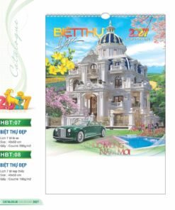 Lịch Treo Tường Lò Xo 2027 HBT Mẫu HBT08 (40 x 60cm) Bộ Quà Tặng Doanh Nghiệp Thủy Tinh & Lịch in logo doanh nghiệp quà tặng Tết tại Quà Tặng Thủy Tinh VN