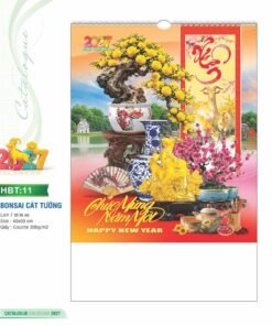 Lịch Bloc 2027 HBT Mẫu HBT11 (29 x 41 cm) Bộ Quà Tặng Doanh Nghiệp Thủy Tinh & Lịch in logo doanh nghiệp quà tặng Tết tại Quà Tặng Thủy Tinh VN