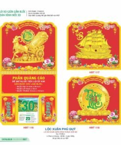 Lịch Treo Tường Lò Xo 2027 HBT Mẫu HBT117 (37 x 68cm) Bộ Quà Tặng Doanh Nghiệp Thủy Tinh & Lịch in logo doanh nghiệp quà tặng Tết tại Quà Tặng Thủy Tinh VN