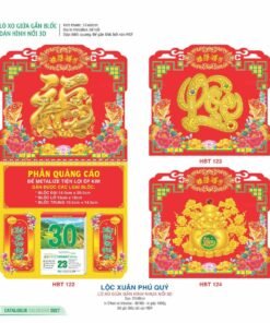Lịch Treo Tường Lò Xo 2027 HBT Mẫu HBT124 (37 x 68cm) Bộ Quà Tặng Doanh Nghiệp Thủy Tinh & Lịch in logo doanh nghiệp quà tặng Tết tại Quà Tặng Thủy Tinh VN
