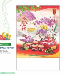 Lịch Treo Tường Lò Xo 2027 HBT Mẫu HBT13 (40 x 60cm) Bộ Quà Tặng Doanh Nghiệp Thủy Tinh & Lịch in logo doanh nghiệp quà tặng Tết tại Quà Tặng Thủy Tinh VN