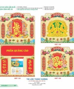 Lịch Treo Tường Lò Xo 2027 HBT Mẫu HBT136 (37 x 68cm) Bộ Quà Tặng Doanh Nghiệp Thủy Tinh & Lịch in logo doanh nghiệp quà tặng Tết tại Quà Tặng Thủy Tinh VN