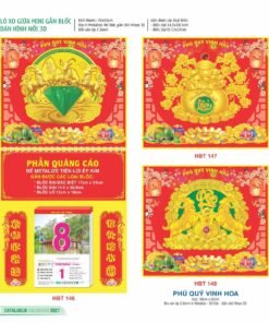 Lịch Treo Tường Lò Xo 2027 HBT Mẫu HBT151 (30 x 60cm) Bộ Quà Tặng Doanh Nghiệp Thủy Tinh & Lịch in logo doanh nghiệp quà tặng Tết tại Quà Tặng Thủy Tinh VN