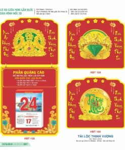 Lịch Bloc Siêu Đại 2027 HBT Mẫu HBT158 (30 x 60cm) Bộ Quà Tặng Doanh Nghiệp Thủy Tinh & Lịch in logo doanh nghiệp quà tặng Tết tại Quà Tặng Thủy Tinh VN