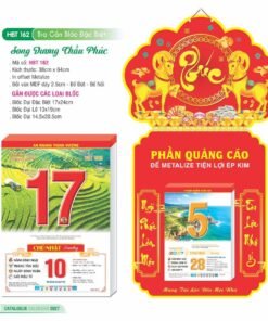 Lịch Bloc Siêu Đại 2027 HBT Mẫu HBT162 (17 x 24cm) Bộ Quà Tặng Doanh Nghiệp Thủy Tinh & Lịch in logo doanh nghiệp quà tặng Tết tại Quà Tặng Thủy Tinh VN