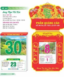 Lịch Bloc Đại Đặc Biệt 2027 HBT Mẫu HBT166 - Lộc Xuân (17 x 24cm) Bộ Quà Tặng Doanh Nghiệp Thủy Tinh & Lịch in logo doanh nghiệp quà tặng Tết tại Quà Tặng Thủy Tinh VN