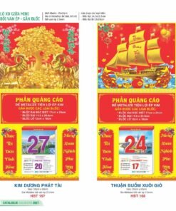 Lịch Bloc Đại Đặc Biệt 2027 HBT Mẫu HBT170 (13 x 19cm) Bộ Quà Tặng Doanh Nghiệp Thủy Tinh & Lịch in logo doanh nghiệp quà tặng Tết tại Quà Tặng Thủy Tinh VN
