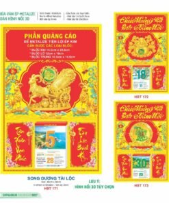 Lịch Bìa Treo 2027 HBT Mẫu HBT174 (15 x 19cm) Bộ Quà Tặng Doanh Nghiệp Thủy Tinh & Lịch in logo doanh nghiệp quà tặng Tết tại Quà Tặng Thủy Tinh VN