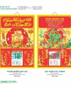 Lịch Bìa Treo 2027 HBT Mẫu HBT202 (40 x 60cm) Bộ Quà Tặng Doanh Nghiệp Thủy Tinh & Lịch in logo doanh nghiệp quà tặng Tết tại Quà Tặng Thủy Tinh VN
