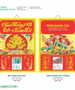 Lịch Bloc 2027 HBT Mẫu HBT207 (35 x 50cm) Bộ Quà Tặng Doanh Nghiệp Thủy Tinh & Lịch in logo doanh nghiệp quà tặng Tết tại Quà Tặng Thủy Tinh VN