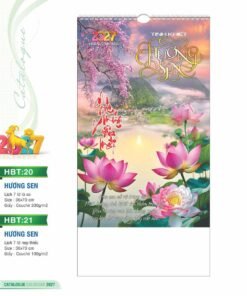 Lịch Treo Tường Lò Xo 2027 HBT Mẫu HBT21 (36 x 70cm) Bộ Quà Tặng Doanh Nghiệp Thủy Tinh & Lịch in logo doanh nghiệp quà tặng Tết tại Quà Tặng Thủy Tinh VN