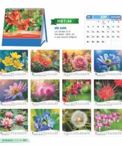 Lịch Để Bàn 2027 HBT Mẫu HBT45 (19 x 21cm) Bộ Quà Tặng Doanh Nghiệp Thủy Tinh & Lịch in logo doanh nghiệp quà tặng Tết tại Quà Tặng Thủy Tinh VN