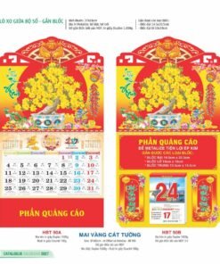 Lịch Treo Tường Lò Xo 2027 HBT Mẫu HBT91B (11  x  12 cm) Bộ Quà Tặng Doanh Nghiệp Thủy Tinh & Lịch in logo doanh nghiệp quà tặng Tết tại Quà Tặng Thủy Tinh VN